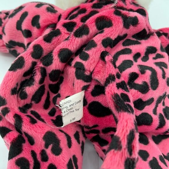 Zardi Pink and Black Leopard Print Plush Bear - Picture 6 of 6